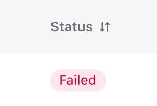 Statut Failed d’une exportation échouée
