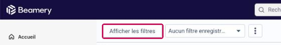 Bouton « Afficher les filtres » en haut à gauche de la grille Personnes