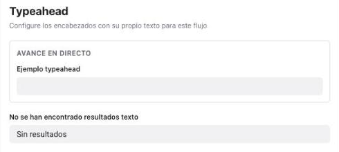 Personalización Typeahead