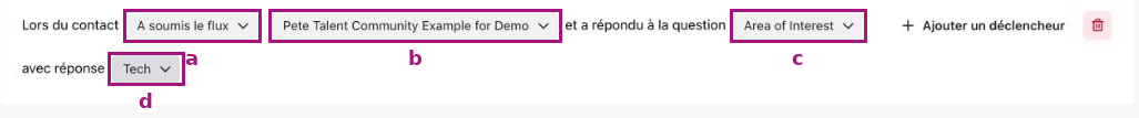 Déclencheur de Recipe basé sur la soumission d’un Flow avec les options annotées